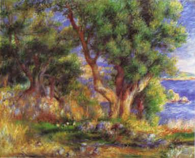 Pierre Renoir Landscape on the Coast near Menton France oil painting art